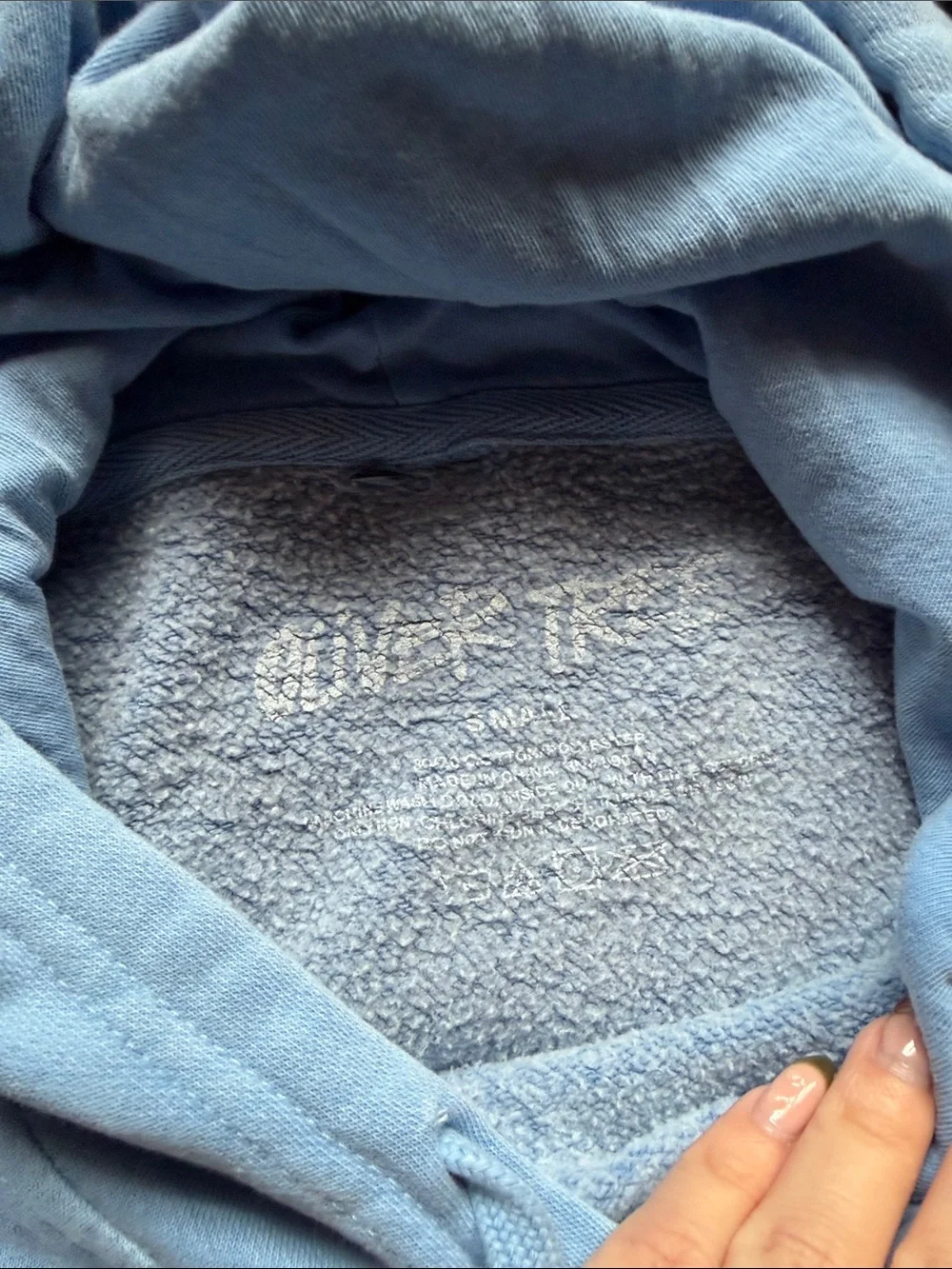 Blue Graphic Pullover Hoodie with Desert Skate Print - Picture 2 of 3
